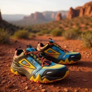 FILA OAKMONT TR sneakers Neon Pink Womens size 7